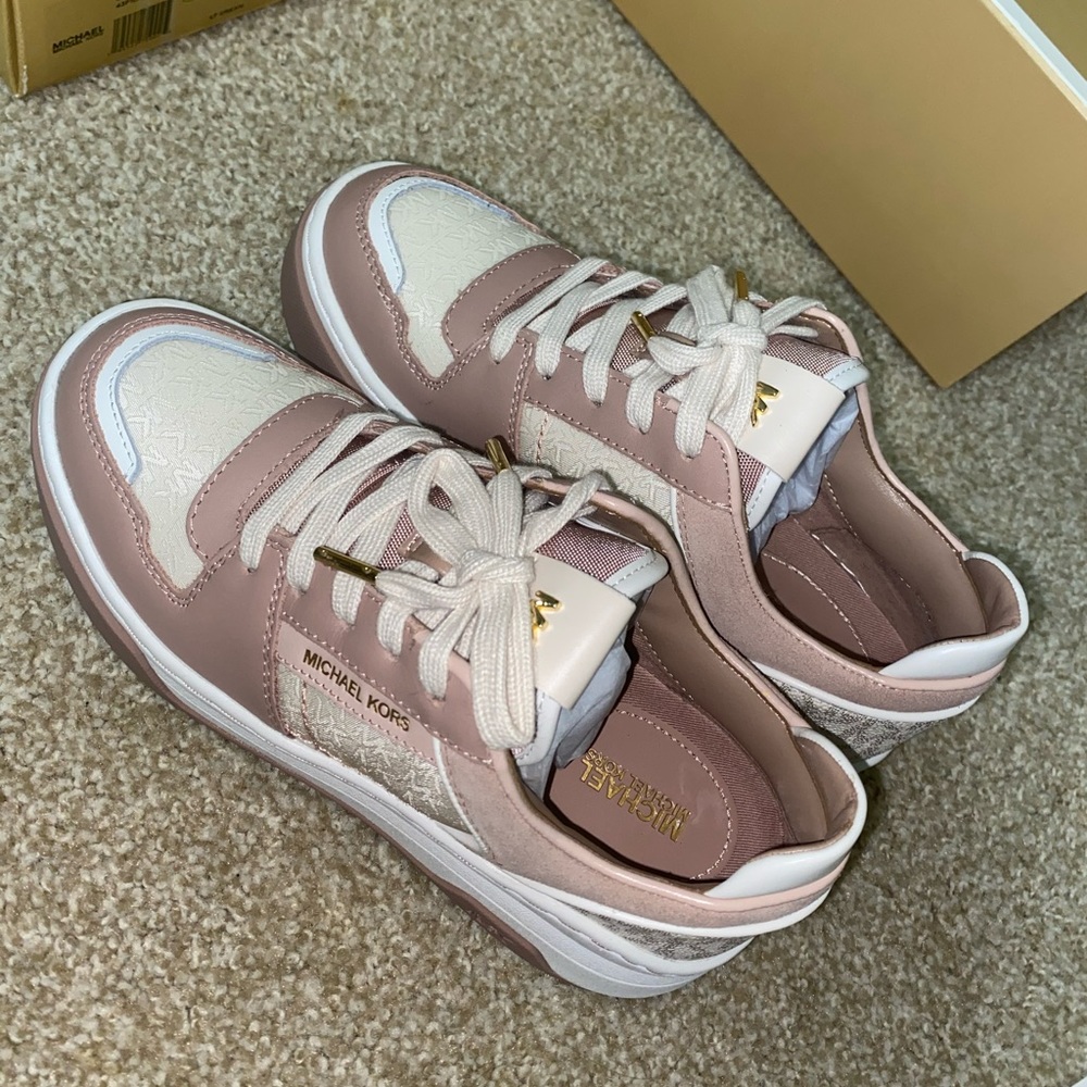 Michael Kors pink sneakers